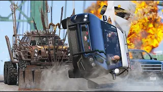GTA 5 DISASTROUS BRUISER CRASHES - IMPACT COMPILATION #24