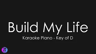 Pat Barrett - Build My Life | Piano Karaoke [Higher Key of D]