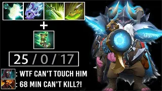 68 MIN CAN'T KILL Force Boots Sniper Mid Crazy Fast Attack Position God vs 20 Illusions WTF Dota 2