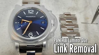 How To Remove Link/Adjusting PANERAI Luminor Due Automatic Watch