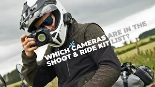 Which cameras are in the Shoot and Ride kit list?