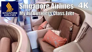 My First Time in Business Class! Singapore Airlines Flight Experience - Singapore to Saigon [4K]
