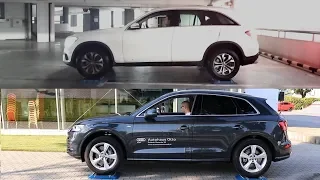 SLIP TEST - Mercedes GLC 4MATIC vs Audi Q5 QUATTRO - @4x4.tests.on.rollers