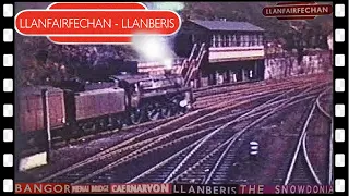 Llanfairfechan to LLANBERIS LINE steam train ride 1961