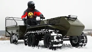 Strange but cool tracked offroader with unique design!