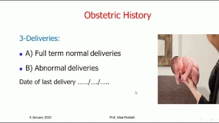 History Taking in Obstetrics