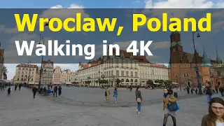 Walking in Wroclaw, Poland | 4K Video Tour