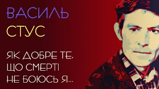 Як добре те, що смерті не боюсь я... Василь Стус. Аудіовірш #поезія