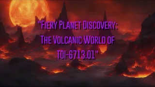 Fiery Planet Discovery: The Volcanic World of TOI-6713.01