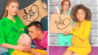 Rich Vs Broke Vs Giga Rich Pregnant! Funny Situations & DIY Ideas by Mariana ZD