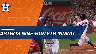 Astros use 9-run 8th inning to stun Angels
