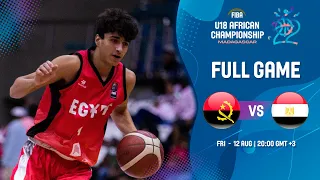 SEMI-FINALS: Angola v Egypt | Full Basketball Game | FIBA U18 African Championship 2022