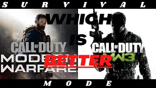 Modern Warfare Vs MW3 Survival Mode - Which is BETTER? - A Comparison