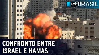 Conflito entre Israel e Hamas chega na segunda semana com mais de 200 mortos | SBT Brasil (17/05/21)