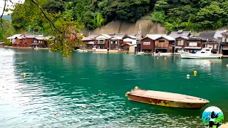 Visit "Ine no Funaya", Kyoto😍The most famous fishing village in Japan #asmr