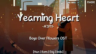 [IndoSub] A'ST1 - Yearning Heart (아쉬운 마음인걸) [Boys Over Flowers OST]