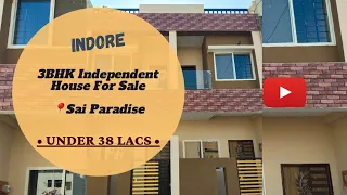 House For Sale | 11×50 Modern House Design | 3BHK | Indore Property