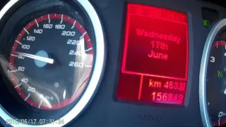 Alfa Romeo 159 2.4 JTDm 209 HP acceleration 0-180 km/h