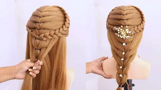 Latest Stylish Ponytail Hairstyle For Long Hair | Hairstyle For Special Occasion