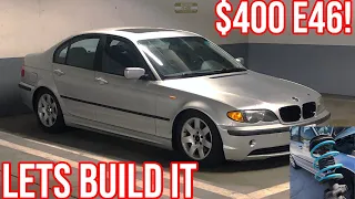 E46 Build Ep. 1 (Budget Lowering Spring Install and Review)