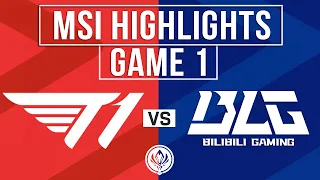 T1 vs BLG Highlights Game 1 | MSI 2024 Upper Bracket R2 | T1 vs Bilibili Gaming