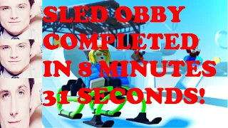 ROBLOX: Sled Obby in 8 Minutes 31 Seconds (World 1) (Any%)