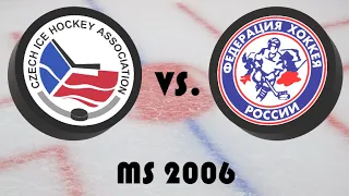Mistrovství světa v hokeji 2006 - Čtvrtfinále - Česko - Rusko