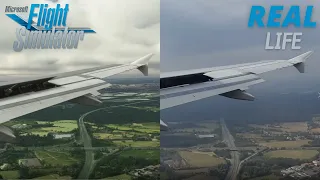 Microsoft Flight Simulator VS REAL LIFE | Condor A320 landing in Dusseldorf