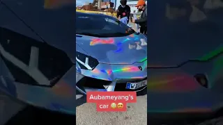 Aubameyang's Lamborghini is clean asf🥵🥵 #shorts #aubameyang #footballers