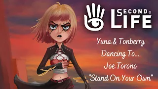 Second Life: Yuna & Tonberry Dancing To Joe Torono - "Stand On Your Own"