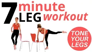 7 MINUTE WORKOUT - LEG WORKOUT AT HOME  WITH INNER THIGH  AND GLUTE WORKOUT by Lucy Wyndham-Read