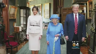 The Trumps Meet Queen Elizabeth II For The First Time, Amid Protests