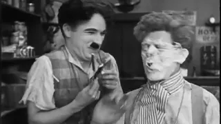 Charlie chaplin barber scene