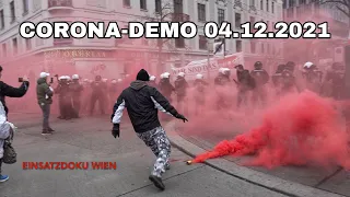 AUSSCHREITUNGEN bei CORONA-DEMO in Wien | 04.12.2021