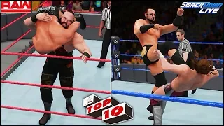 TOP 10 RAW 🔥 + SMACKDOWN LIVE ❄️ MOMENTS - 28 & 29 MAY, 2018 - WWE 2K18