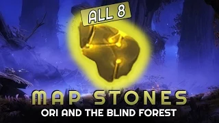 Ori and the Blind Forest - ALL MAP STONES Location Guide - World at your feet Achievement