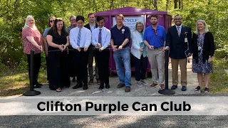 Clifton Joins The Purple Can Club