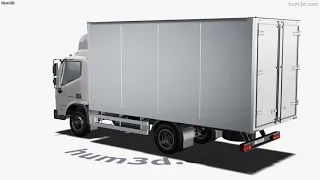 GAZ Valdai NEXT Box Truck 2020 3D model by Hum3D.com