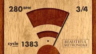 280 BPM 3/4 Wood Metronome HD