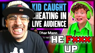 KID CAUGHT Cheating In LIVE AUDIENCE (Dhar Mann) | Reaction!