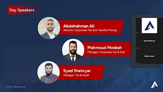 Webinar - Corporate Tax & Transfer Pricing in UAE