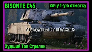 Мир Танков !!! BISONTE C45 путь к первой отметке /  Разрешение 1440р