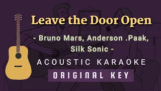 Leave the Door Open - Bruno Mars, Anderson .Paak, Silk Sonic [Acoustic Karaoke]