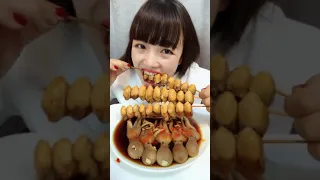 Spicy Seafood Mukbang 🐙 TikTok Chinese ASMR Eating Sounds (Crab,Uni, Octopus, Squid, Sashimi)