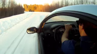 Fwd drifting and raping the e-brake [ Gopro ] Peugeot 206cc