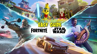 FORTNITE X STAR WARS - Quests, Rewards & Mini Lego Star Wars Battlepass!