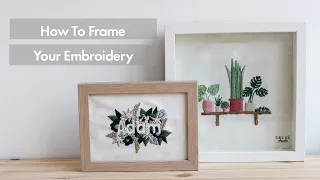 How to frame embroidery in Ikea picture frame