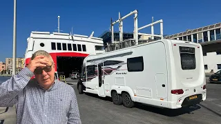 Pulled over boarding the Ferry to Morocco