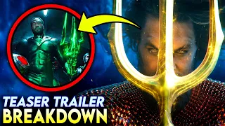 AQUAMAN AND THE LOST KINGDOM Teaser Trailer Breakdown - Plot Details & Villain Explained!