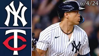 New York Yankees vs Minnesota Twins | Game Highlights | 6/4/24